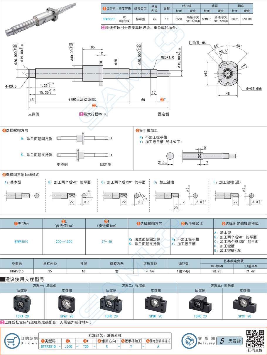 滾珠絲杠的注油孔設計注意事項