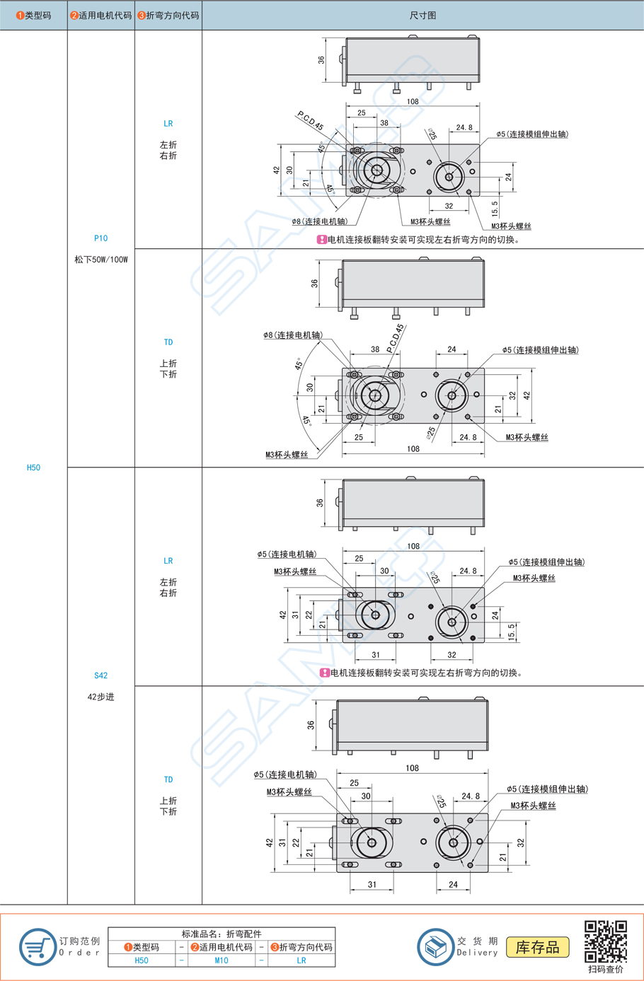 上隆電機折彎模組配件-適配KCH50鋁合金材質2參數屬性