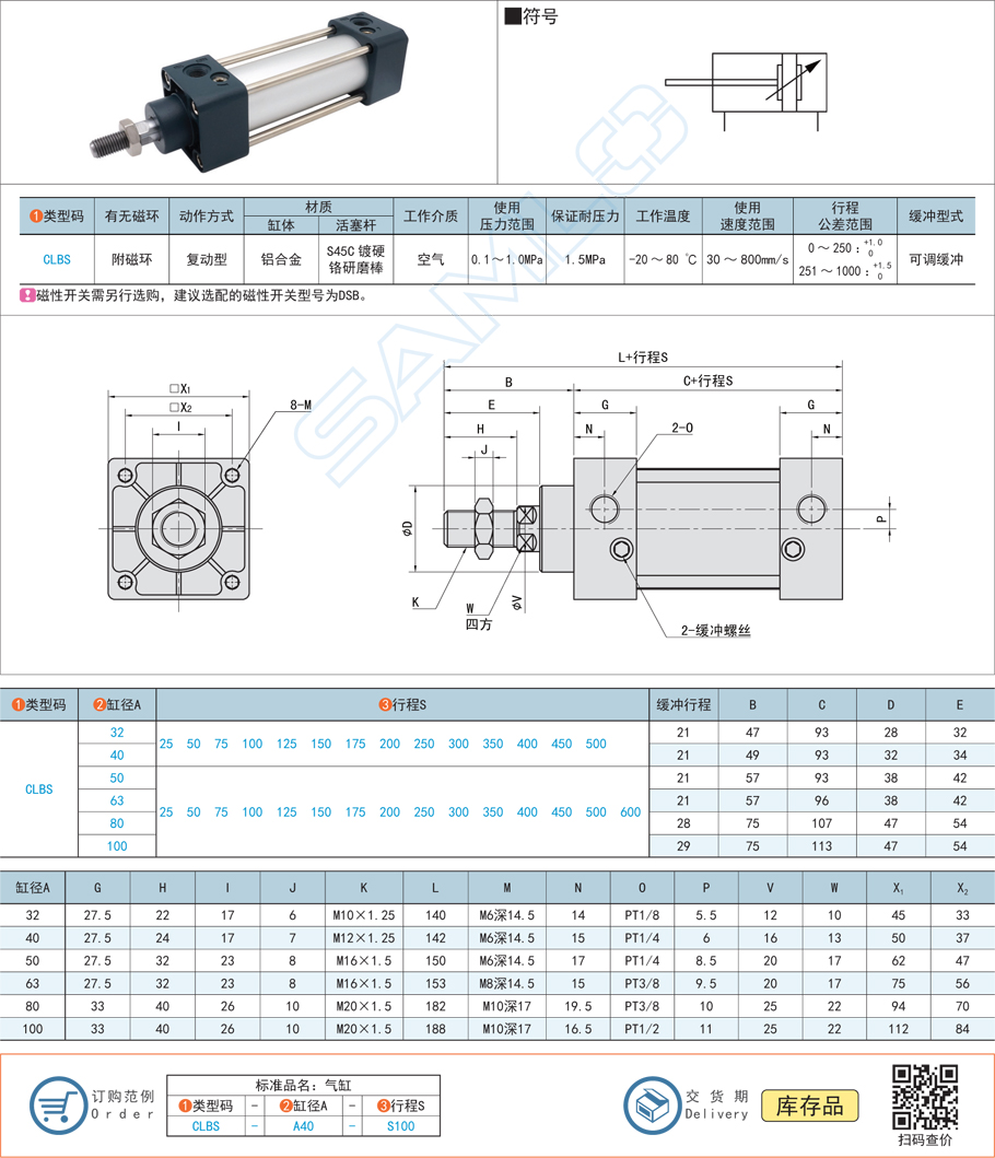 標準氣缸的基本結構組成